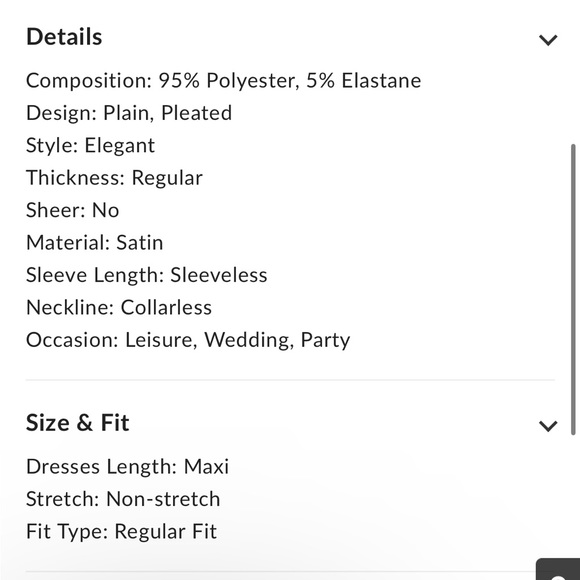 NWT- COMMENSE Bold In Pleat Satin Cutout Long Dress in Pink - Picture 16 of 16